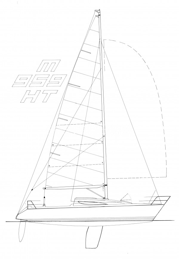 Mescal 959 half ton sailplan